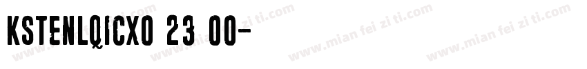 kstenlqicx0 23 00字体转换